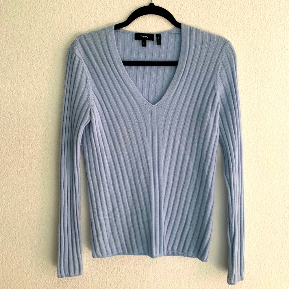 Theory Cashmere Vneck Sweater
